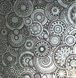 Thin Black 3x3 CBS Red Silver Chris Stell Sundials 90 COE Dichroic Glass