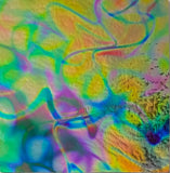 CBS 3mm Black Bullseye Corkscrew 90 COE Dichroic Glass - 3 Sizes!