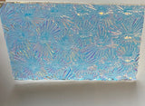 Thin Clear CBS Salmon Florentine 90 COE Dichroic Glass - 5 sizes available!