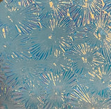 Thin Clear CBS Salmon Florentine 90 COE Dichroic Glass - 5 sizes available!