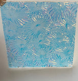 Thin Clear CBS Salmon Florentine 90 COE Dichroic Glass - 5 sizes available!