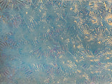 Thin Clear CBS Salmon Florentine 90 COE Dichroic Glass - 5 sizes available!