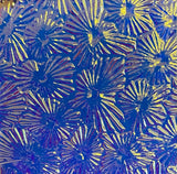 Clear CBS Cyan Copper 'Florentine' 90 COE Dichroic Glass - 5 sizes available!