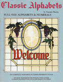 Rare 1987 'Classic Alphabets' Stained Glass Pattern Book - Outstanding font patterns!