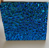 Black CBS Pink Teal Dew Drop 90 COE Dichroic Glass - 5 sizes available!