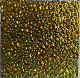 Thin Black CBS Cyan Red 'Dew Drop' 90 COE Dichroic Glass - 5 sizes!