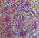 Thin Clear CBS Magenta Green Florentine 90 COE Dichroic Glass