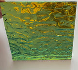 Black 3mm Bullseye Granite Cyan Copper 90 COE Dichroic Glass - 5 sizes available!