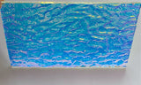 Clear 3mm Bullseye Granite Cyan Copper 90 COE Dichroic Glass - 5 sizes available!