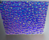 CBS Thin Clear Cyan Copper Hammered 90 COE Dichroic Glass - 5 sizes available!