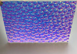CBS Thin Clear Cyan Copper Hammered 90 COE Dichroic Glass - 5 sizes available!