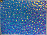 CBS Thin Clear Cyan Copper Hammered 90 COE Dichroic Glass - 5 sizes available!
