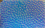 CBS Thin Clear Cyan Copper Hammered 90 COE Dichroic Glass - 5 sizes available!
