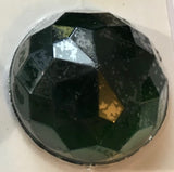 High Dome 27x12mm Round Faceted Glass Jewel - 5 colors available!