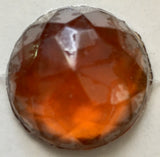 High Dome 27x12mm Round Faceted Glass Jewel - 5 colors available!