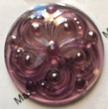 35mm Swirl Textured Glass Jewels for Stained Glass - (13) Colors Available!!