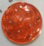 35mm Swirl Textured Glass Jewels for Stained Glass - (13) Colors Available!!