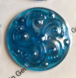 35mm Swirl Textured Glass Jewels for Stained Glass - (13) Colors Available!!