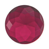 High Dome 36x15mm Round Faceted Glass Jewel - 6 Colors available!