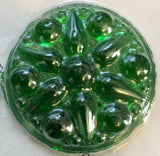 Large 42mm Fancy Round Specialty Cast Glass Jewel - Available in 2 colors!