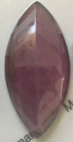 42x20mm Pointed Navette Faceted Stained Glass Jewel - 10 colors available!