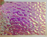 Clear CBS Magenta Green 'Ripple' 90 COE Dichroic Glass - 5 sizes available!