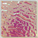 Clear CBS Magenta Green 'Ripple' 90 COE Dichroic Glass - 5 sizes available!