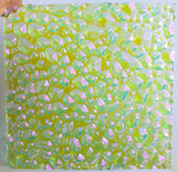 Clear CBS Green Magenta Reflector 'Dew Drop' 90 COE Dichroic Glass - 5 sizes available!