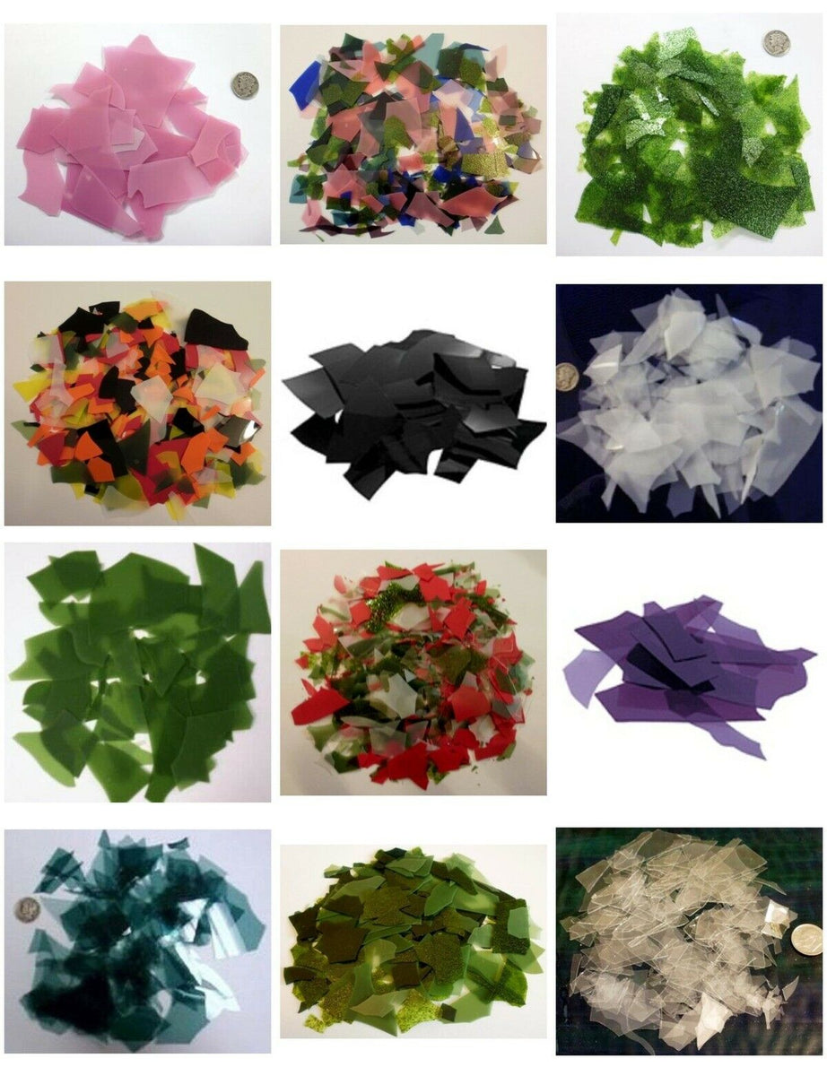 Bullseye 90 COE Confetti Glass Chips for Fusing 23 different varieti Love That Glass