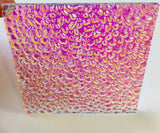 Clear CBS Magenta Green Dew Drop 90 COE Dichroic Glass - 5 sizes available!