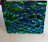 Black 3mm CBS Emerald 'Figure C' 90 COE Dichroic Glass - 5 sizes available!