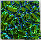 Black 3mm CBS Emerald 'Figure C' 90 COE Dichroic Glass - 5 sizes available!