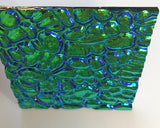 Black 3mm CBS Emerald 'Figure C' 90 COE Dichroic Glass - 5 sizes available!