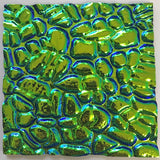 Black 3mm CBS Emerald 'Figure C' 90 COE Dichroic Glass - 5 sizes available!
