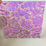 Clear 3mm CBS Emerald 'Figure C' 90 COE Dichroic Glass - 5 sizes available!