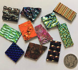 Black 90 COE Dichroic Mix 1 (One) Ounce Glass Assortment - Nice!