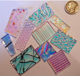 Clear 90 COE Dichroic Mix 1 Ounce Glass Assortment - Sweet!