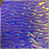 Clear CBS Cyan Copper 'Stream X' 90 COE Dichroic Glass - 5 sizes available!