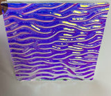 Clear CBS Cyan Copper 'Stream X' 90 COE Dichroic Glass - 5 sizes available!