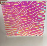 Clear CBS Magenta Green 'Stream X' 90 COE Dichroic Glass - 5 sizes available!