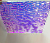 Clear CBS Cyan Copper 'Stream X' 90 COE Dichroic Glass - 5 sizes available!