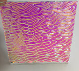 Clear CBS Magenta Green 'Stream X' 90 COE Dichroic Glass - 5 sizes available!