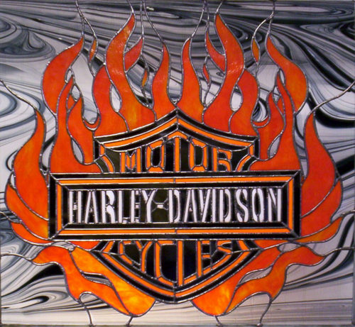 The Harley-Davidson pieces...