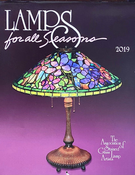 Vintage 2019 'Lamps for All Seasons' Stained Glass Tiffany Lampshades Full Color ASGLA Calendar - Great source of inspiration!