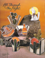 Vintage OOP 'All Through the Night Stained Glass' 1990 Pattern Book - 50 Night Light patterns!