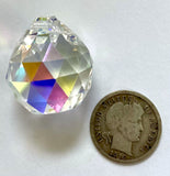 20mm Preciosa AB Crystal Chandelier Pendant Glass Ball Prism - Beautiful!