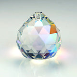 Large 30mm Preciosa AB Crystal Chandelier Pendant Glass Ball Prism - Beautiful!