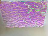 Clear CBS Emerald Green 'Ripple' 90 COE Dichroic Glass - 5 sizes available!