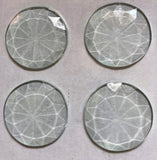 50mm (2") Round Clear 36 Facets Faceted Bevel for Stained Glass and Leaded Projects