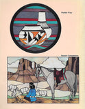 Rare Vintage 1988 Southwest Inspirations Stained Glass Pattern Book Native American Southwestern Designs